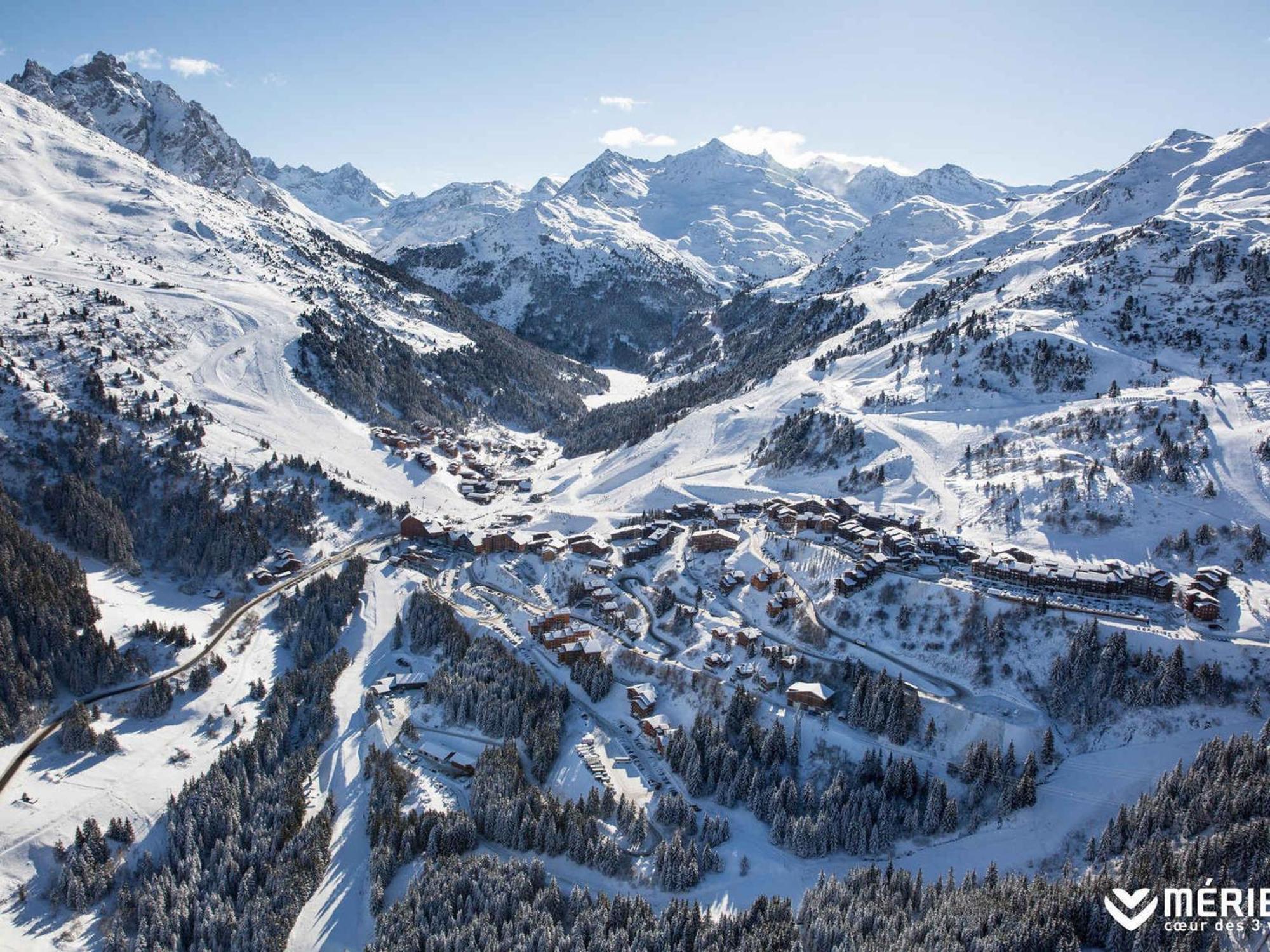 Appartement Ensoleille Avec Tv, Proche Pistes Et Commerces, Residence Plein Soleil, Les Allues - Fr-1-182-18 メリベル エクステリア 写真
